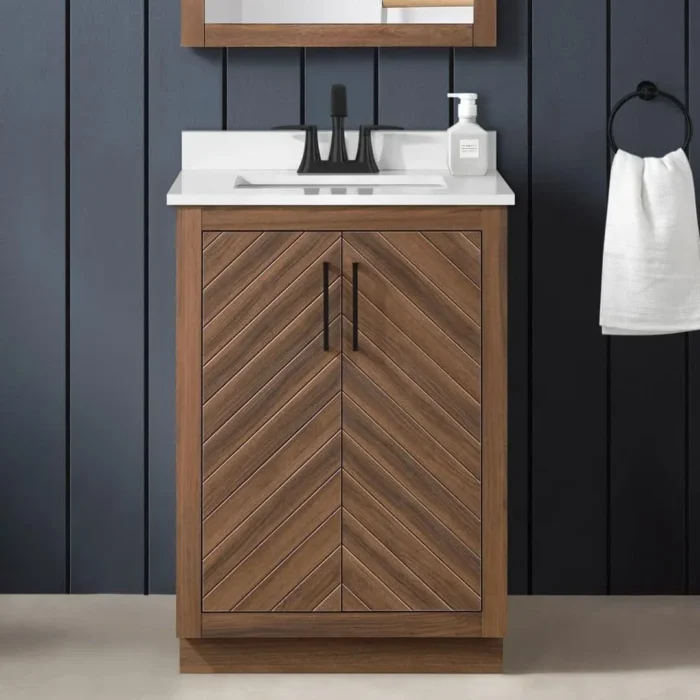 Huckleberry 30 Inch Weathered Tan Bathroom Vanity