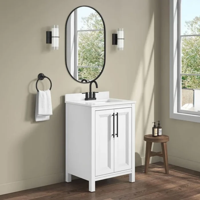 Korra 36 Inch White Bathroom Vanity