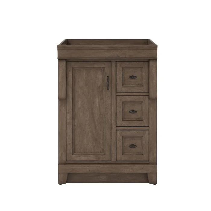 Naples 60 Inch Warm Cinnamon Double Sink Bathroom Vanity Cabinet
