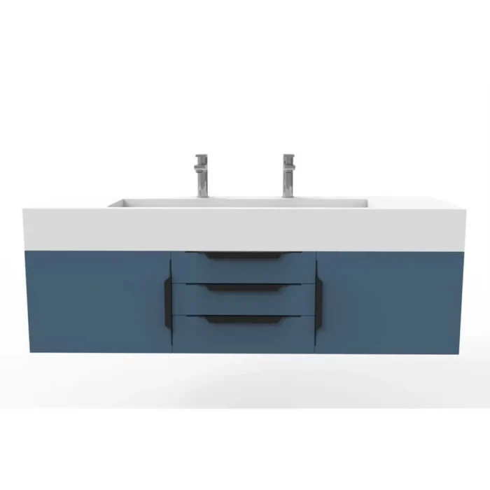 Nile 36 Inch Matte White Floating Bathroom Vanity