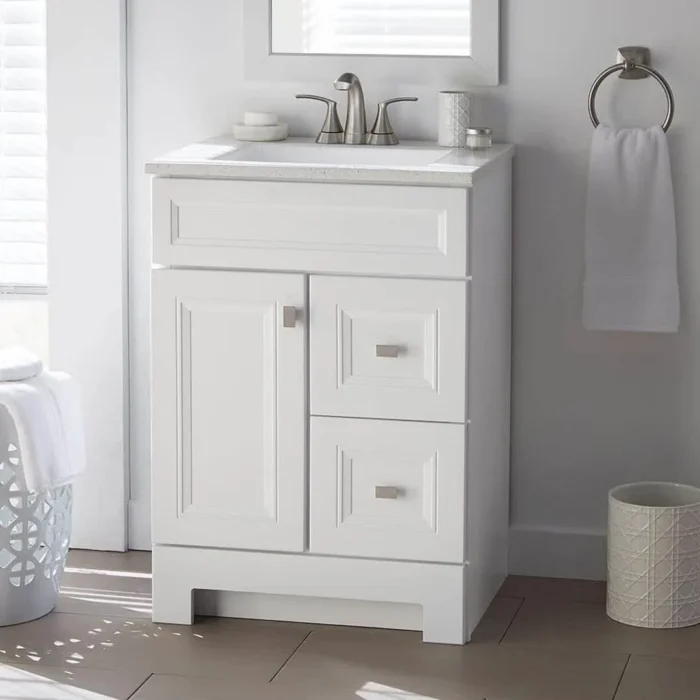 Sedgewood 37 Inch White Bathroom Vanity